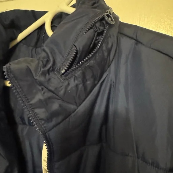 Adidas Dark Blue Puffer Jacket - Picture 4 of 4